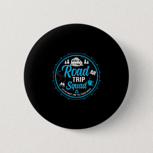 Road trip squad family vacation matching group 6 cm round badge