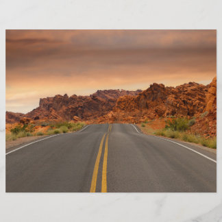 Road trip sunset flyer