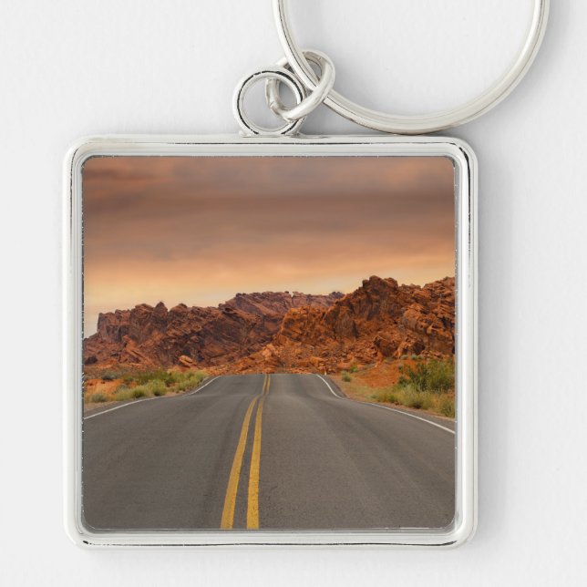 Road trip sunset key ring (Front)