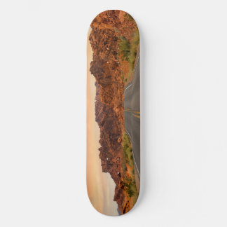 Road trip sunset skateboard