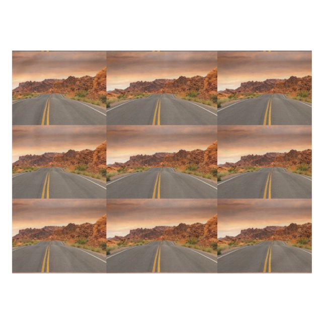 Road trip sunset tablecloth (Front (Horizontal))
