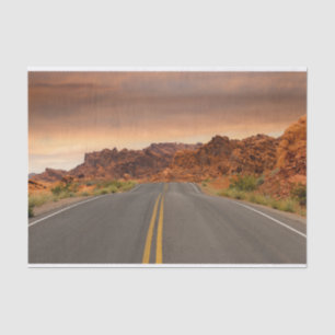 Road trip sunset tissue paper