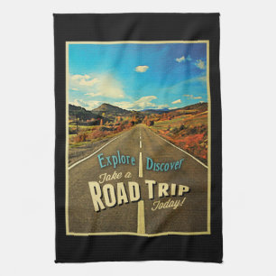 Road Trip Tea Towel