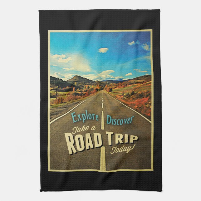 Road Trip Tea Towel (Vertical)