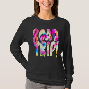 Road Trip Travel Destination Tourist Tie-Dye Trave T-Shirt