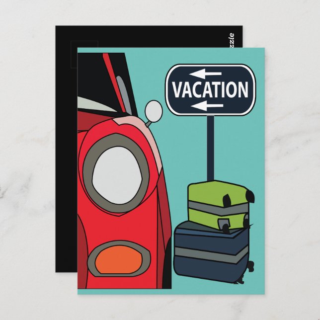 Road Trip Travel Vacation Postcard (Front/Back)