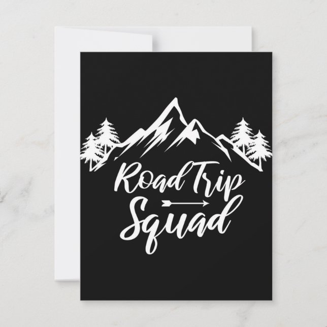 Road Trip Trip Excursion Invitation (Front)