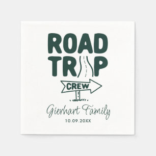 Road Trip Vacation Family Swag Custom Napkin