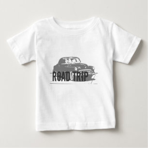 Road Trip Vintage Car Baby T-Shirt