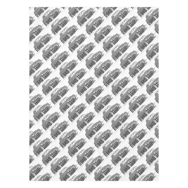 Road Trip Vintage Car Tablecloth (Front)