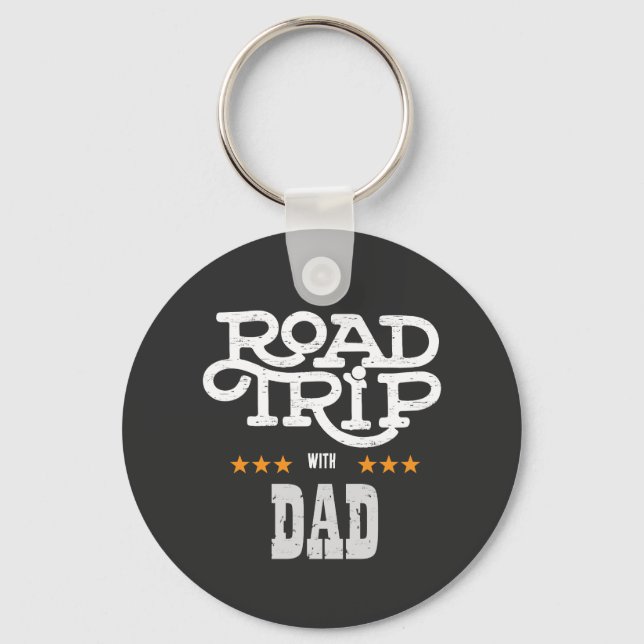 Road Trip with Dad Key Ring (Front)