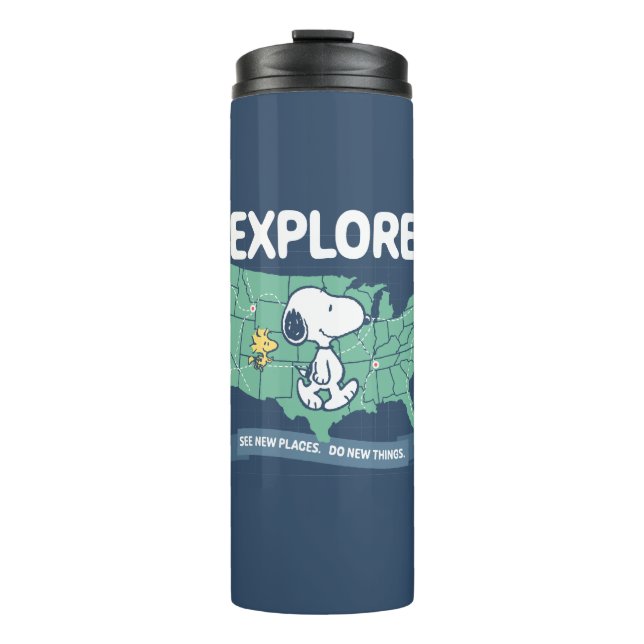 Road Trippin | Peanuts Explore Thermal Tumbler (Front)