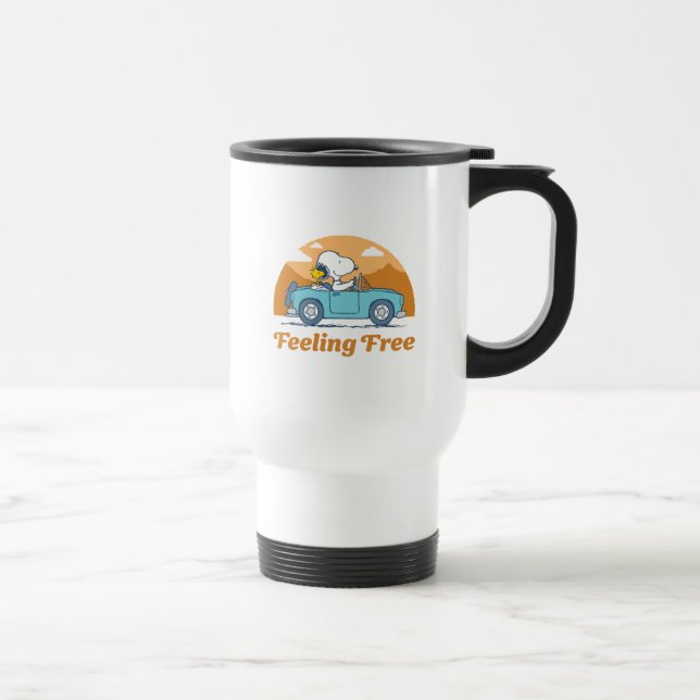 Road Trippin | Peanuts Feeling Free Travel Mug (Right)