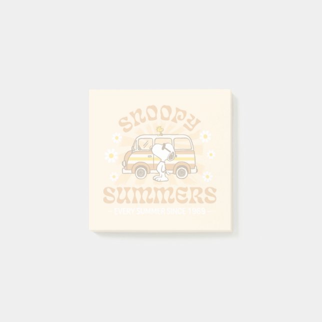 Road Trippin | Peanuts Snoopy Summers Post-it Notes (Front)