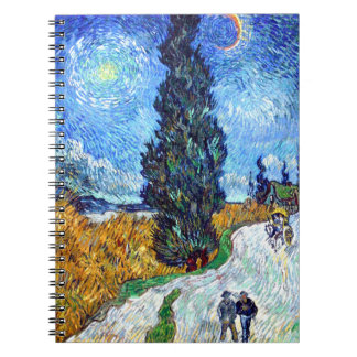 Road with Cypress and Star (1890) Vincent Van Gogh Notebook