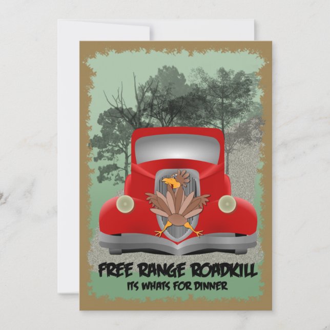 Roadkill Dinner Invitation (Front)