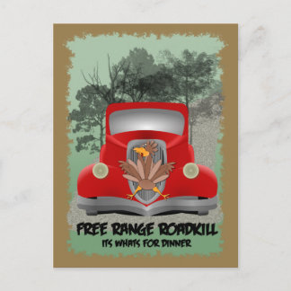 Roadkill Dinner Postcard