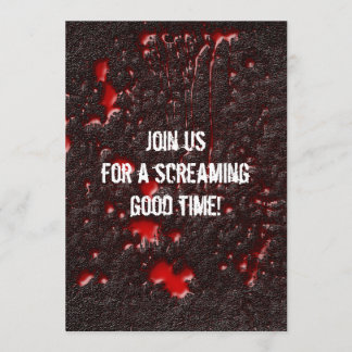 Roadkill Horror Halloween Invitation