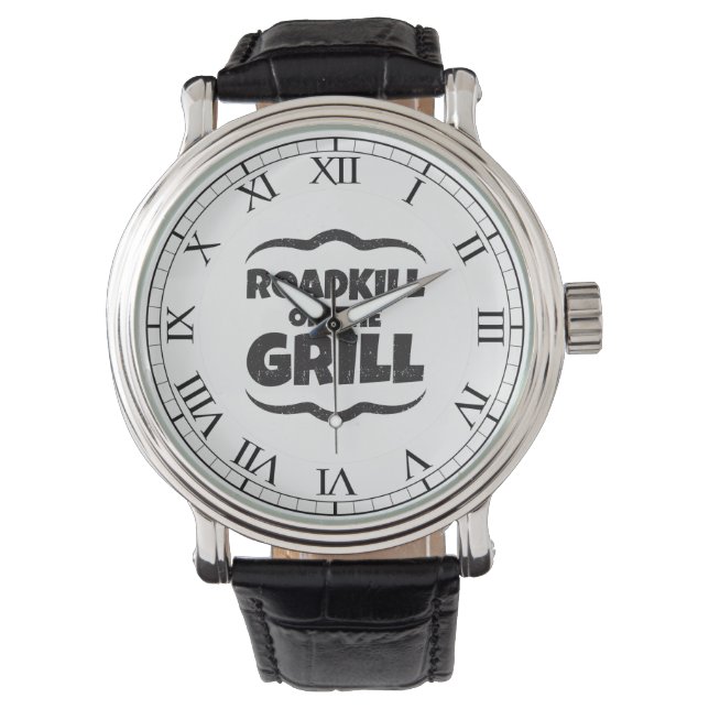 Roadkill on The Grill - BBQ Party Funny Watch (Front)