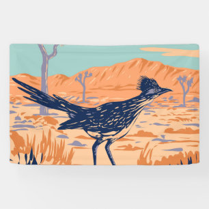  Roadrunner Chaparral Bird Banner