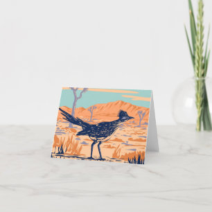 Roadrunner Chaparral Bird Thank You Card