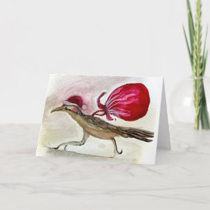 Roadrunner Christmas Thank You Card