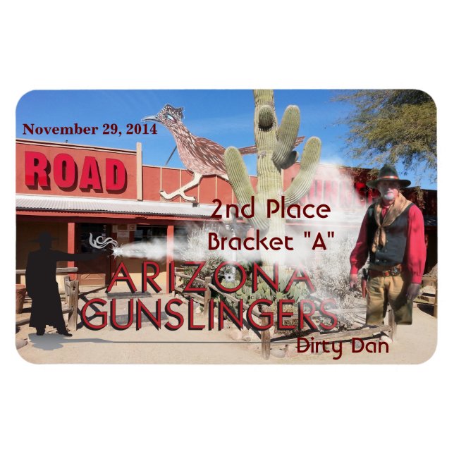 Roadrunner Saloon Bracket A 2nd Place Magnet (Horizontal)