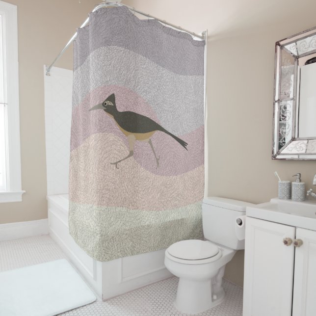 Roadrunner Shower Curtain (In Situ)