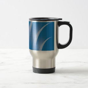 roads on blue travel mug