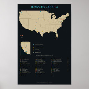 Roadside America - Oddities, Giants, Ghost Towns Poster