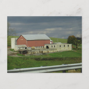 Roadside Barn Postcard