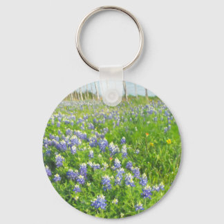 Roadside Bluebonnets Key Ring