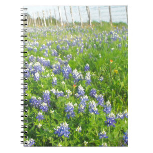 Roadside Bluebonnets Spiral Notebook
