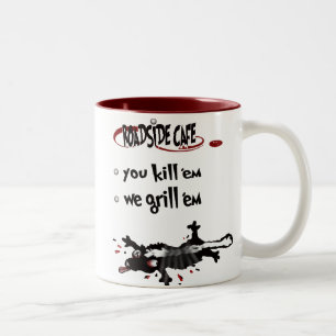 roadside cafe Two-Tone coffee mug