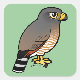 Roadside Hawk Square Sticker