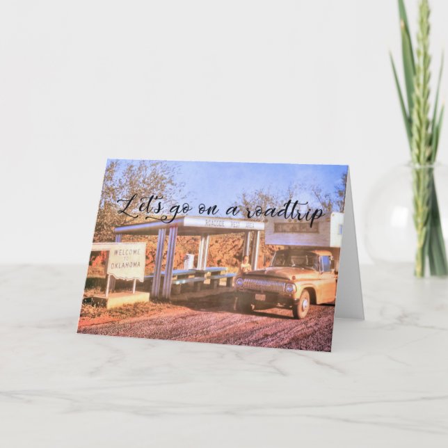 ROADSIDE REST AREA Greeting Card (Front)