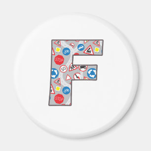 Roadsign Fun F Magnet