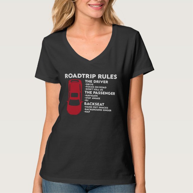 Roadtrip Rules T-Shirt (Front)