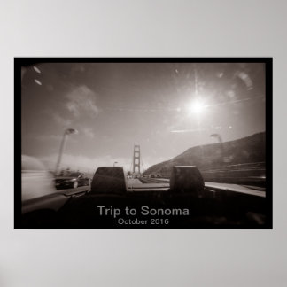 Roadtrip to Sonoma Poster