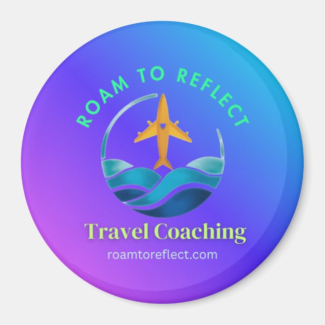 Roam to Reflect magnet purple and blue (Front)