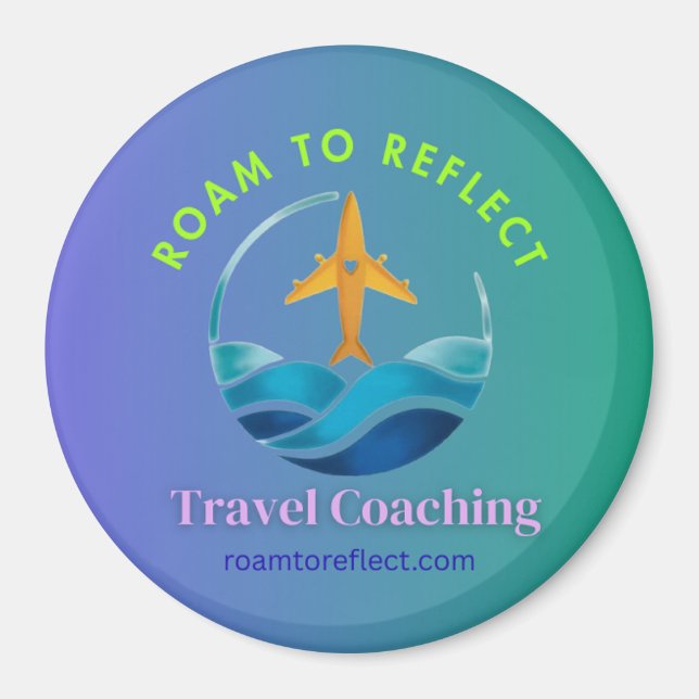 Roam to Reflect magnet purple and green (Front)