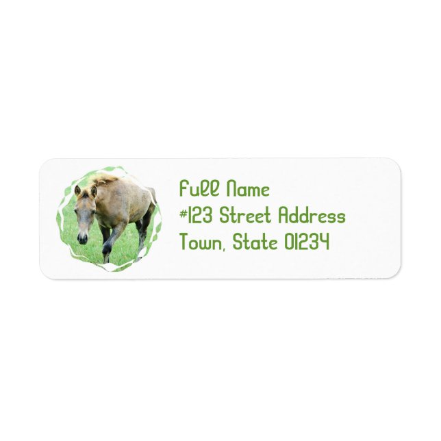 Roan Horse Return Address Label (Front)