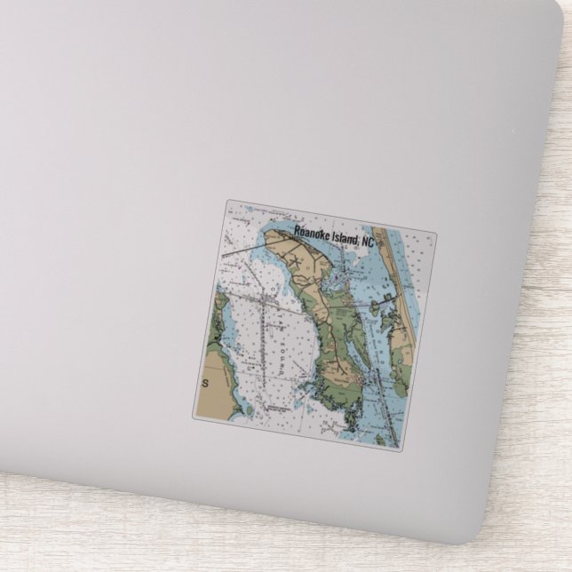 Roanoke Island NC Chart (Detail)