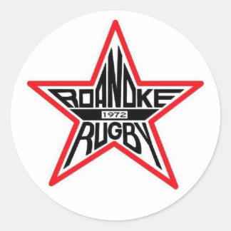 Roanoke Rugby Round Sticker
