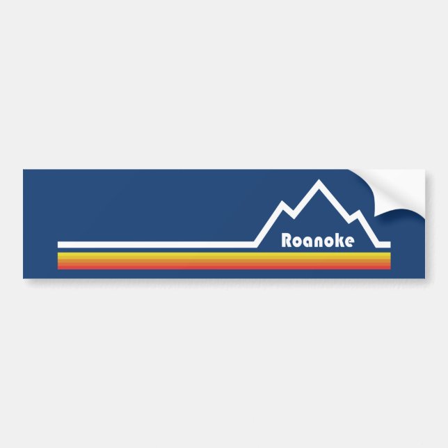 Roanoke, Virginia Bumper Sticker (Front)