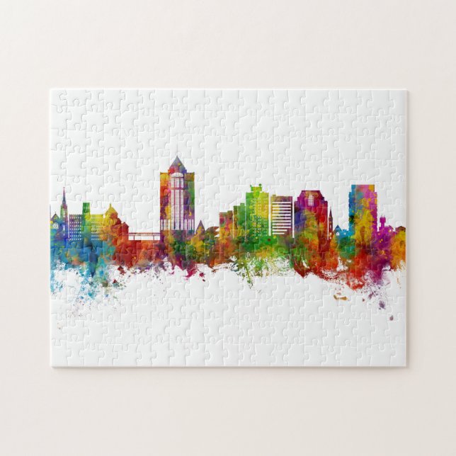 Roanoke Virginia Skyline Jigsaw Puzzle (Horizontal)