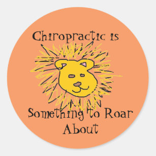 Roar about Chiropractic Classic Round Sticker