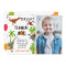 Roar Dinosaur Jungle Birthday Photo Thank You Card