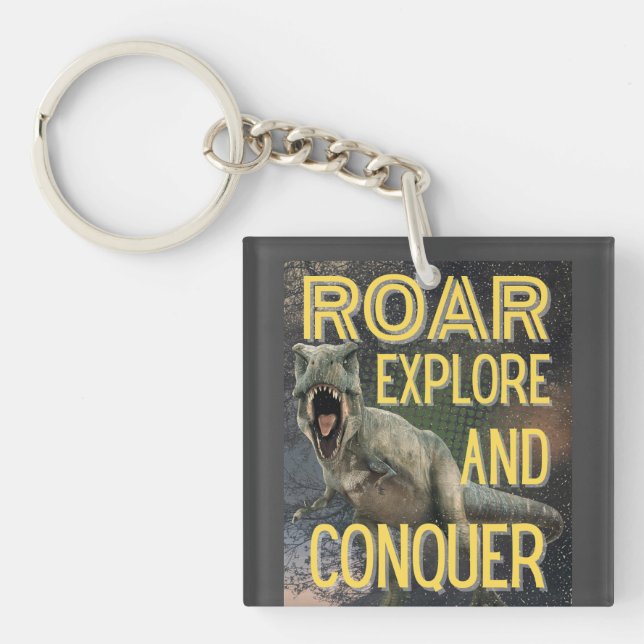 roar dinosaur key ring (Front)