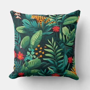 Roar & Explore Rainforest Botanical Cushion